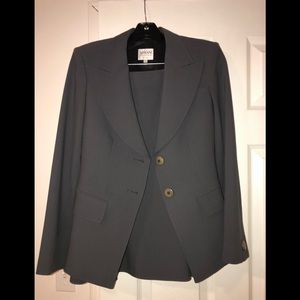 Gray Armani skirt suit
